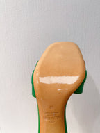 VT Leather Mules Green Cowhide 292869