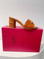VT Leather Mules Brown Cowhide 292872