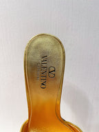 VT Leather Mules Gold Cowhide 292873