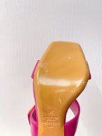 VT One Stud Leather Sandals Fuchsia Pink Cowhide 292754