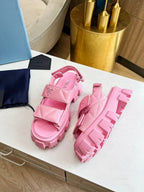 PRA MONOLITH NAPPA SANDALS BRIGHT PINK LAMBSKIN