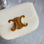 celin cream calfskin belt bag