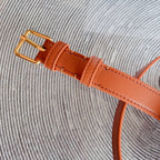 tan calfskin belt bag