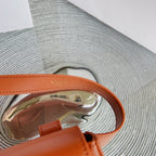 tan calfskin belt bag