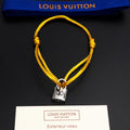 Silver Lockit Bracelet Dark Yellow