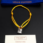 Silver Lockit Bracelet Dark Yellow