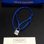 Silver Lockit Bracelet Blue