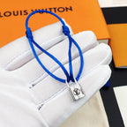 Silver Lockit Bracelet Blue