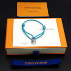 Silver Lockit Bracelet Polka Dot Blue