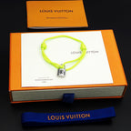 Silver Lockit Bracelet Lime