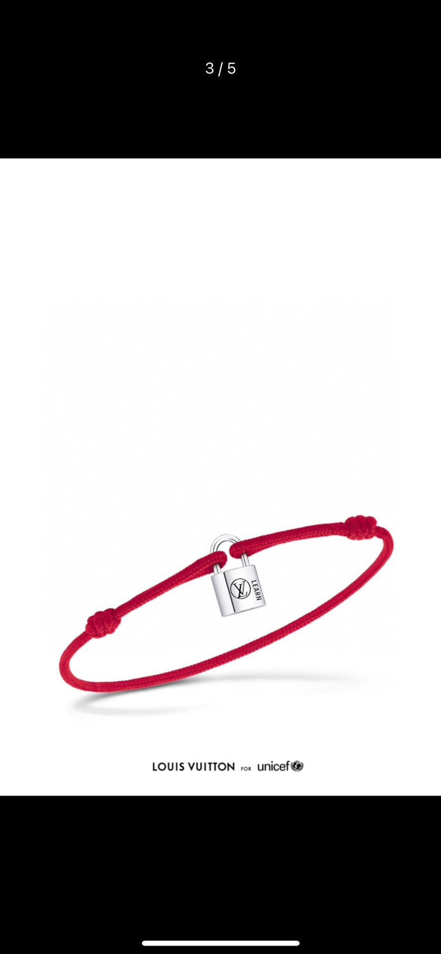 Silver Lockit Bracelet Red