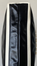 Chanel 25 Bag Black White Soft Calfskin