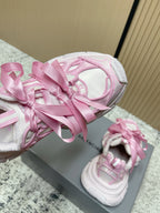Balenciaga Sneaker Mesh Lace-up Light Pink Fabric 534184
