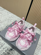 Balenciaga Sneaker Mesh Lace-up Light Pink Fabric 534184