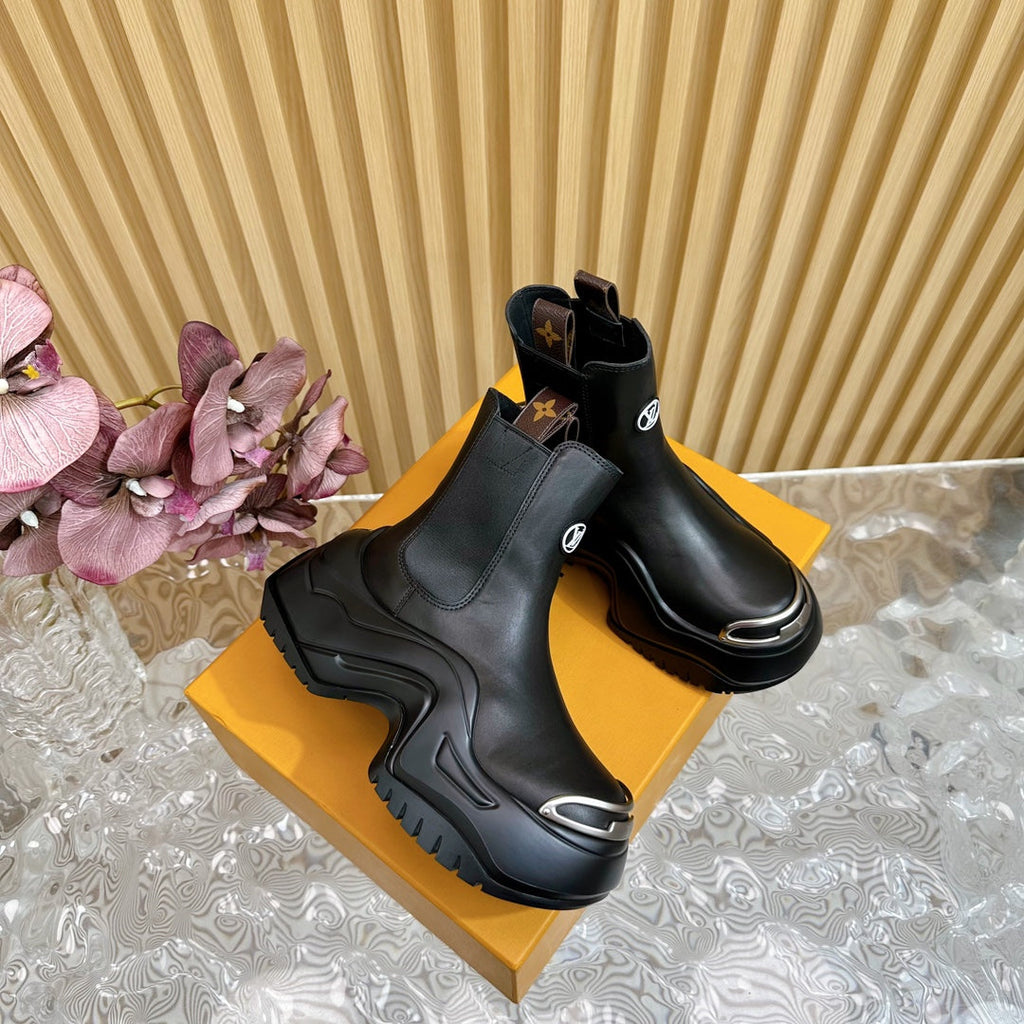 LV Archlight 2.0 Platform Boots 60mm Black Cowhide