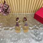 VT 25 Rivet Steel Beads Slingback Brown Suede 325202