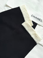 CC 25 V-neck Cardigan Black Laine-Wool
