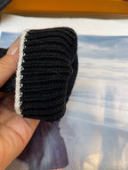 GLOVES IN BLACK MIX WHITE WOOL 458574