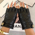FINGERLESS GLOVES IN BLACK SHEEPSKIN 463845