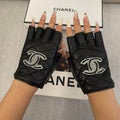 FIGERLESS GLOVES IN BLACK SHEEPSKIN 463851