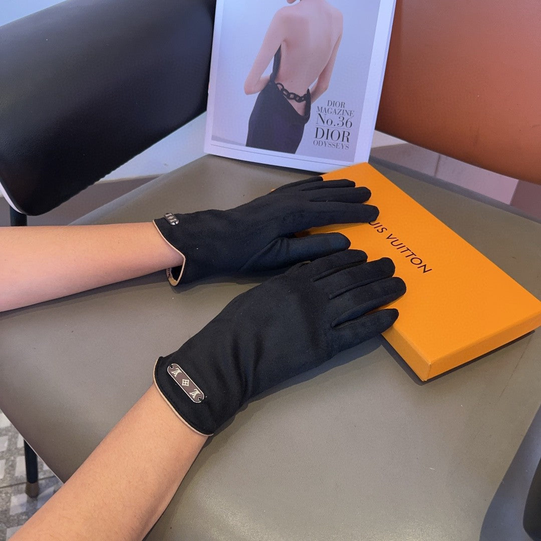 GLOVES IN BLACK WOOL 429272