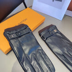LV GLOVES IN BLACK LAMBSKIN 467997