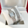 Panthere 22mm Silver Double Chain 44cm