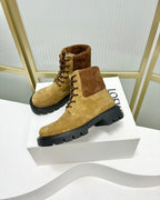 Loewe Sierra Boot Golden Brown Suede 549697