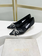 Jimmy 26s Pointed Toe Pump 55 Black Patent Leather 605968