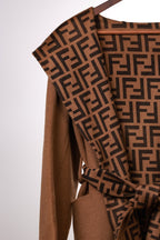 Fendi 25 Jacket Brown Jacquard 0007