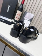 CC Shoe Oxford 50mm In Black Calfskin And Lycra Fabric 944545