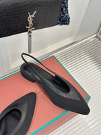 LP Rebecca Slingbacks In Black Lambskin 989412