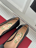 Bowow Pumps In Kidskin 40mm Black Lambskin  989188