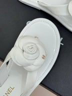 CC 26C Early Spring Camellia Slide White Patent Leather