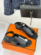HM Maya Sandal Black Leather 642791