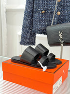 HM 26WF Monica Sandal Black Sheepskin 642857
