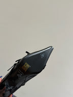 Miu short boots 40mm black patent leather 417985