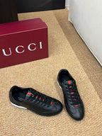 GG 26s Shift Sneakers Black Leather 691472