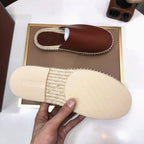 LP SEASIDE WALK MULE DEEP TAN CALFSKIN