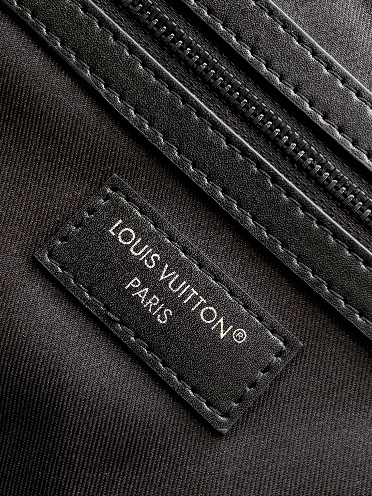 LV Keepall Bandouliere 50 Travel Bag Black Damoflage Canvas