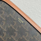 Celine Camera Bag 20 Bag Triomphe Black Brown Canvas & Calfskin
