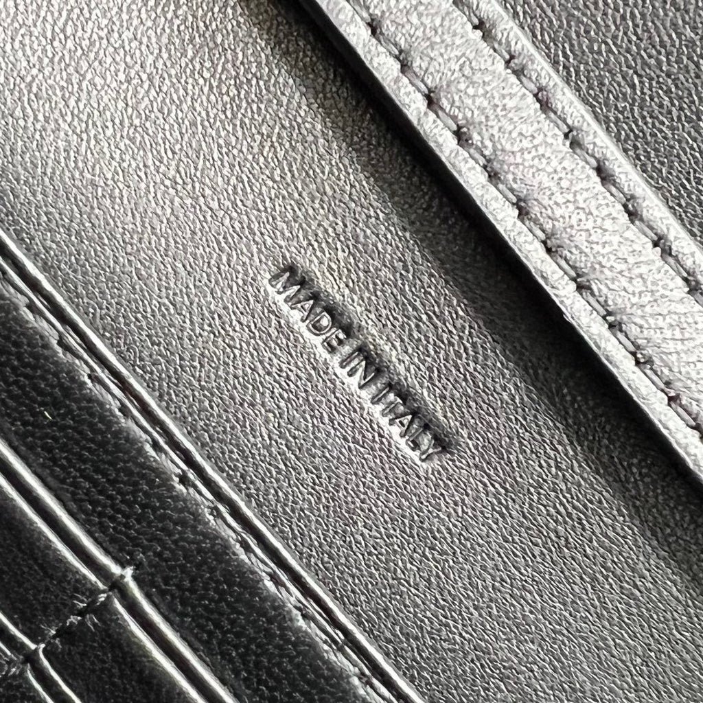 Celine WOC Triomphe Black Cowhide
