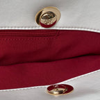 23P Hobo Shopping White Calfskin Gold Hardware