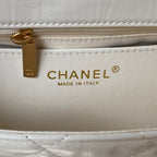 cc 23k 13,5cm white calfskin gold hardware