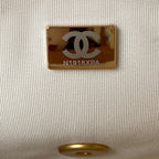 cc 23k 13,5cm white calfskin gold hardware