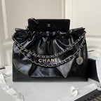 24C CC Hobo 22 bag 45cm Black Lambskin