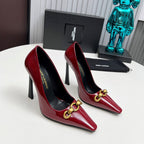 YSL Hermione Pump 11cm Red Patent Leather 680402