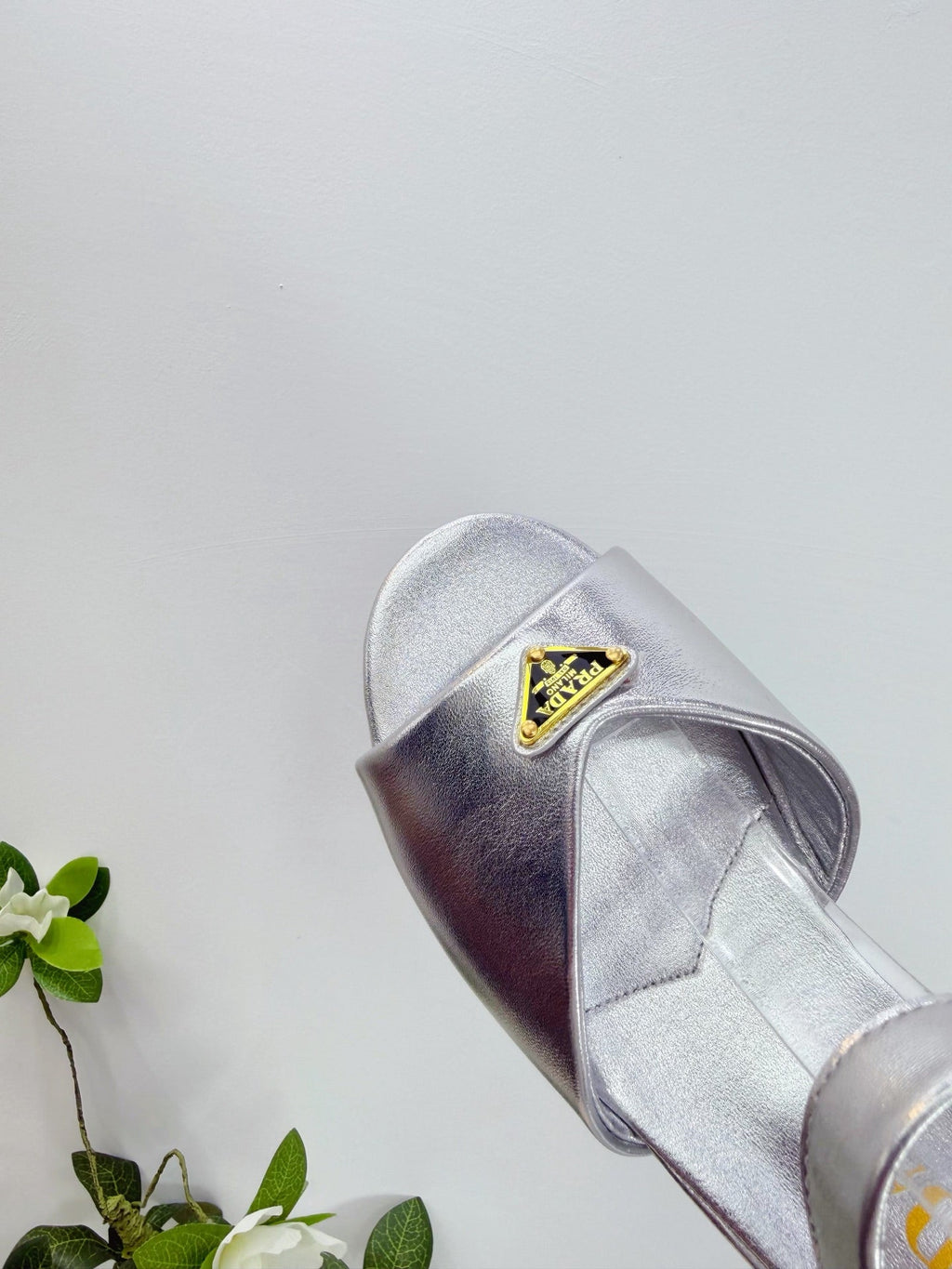 PRA 26SS Platform Sandals 75 Sliver Metallic Sheepskin 592386