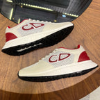 CD Sneaker White Red Mesh Cowhide 750363