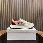 CD Sneaker White Red Mesh Cowhide 750363